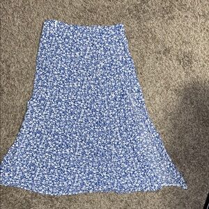 Floral Blue Skirt